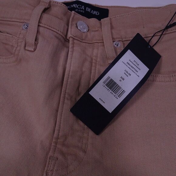 Veronica Beard Women's Carson high-rise Pants Jeans Sz 27 Khaki NWT 298 IRRG - Picture 5 of 10